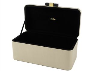 Rexene Parlak Gold deri Kutu 30x18x13cm