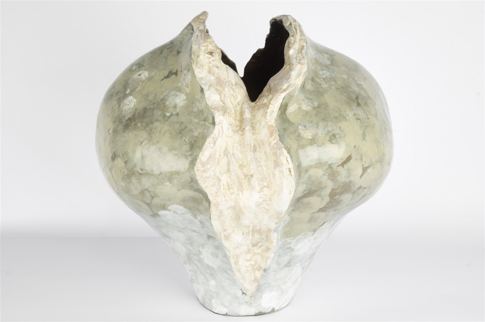 Turkuaz Doğal Doku Dek Vazo 39x355cm