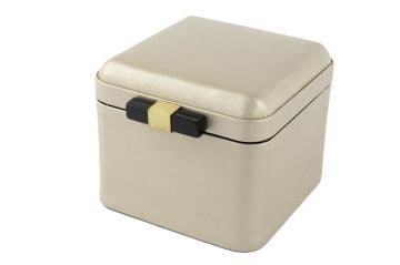 Rexene Parlak Gold deri Kutu 18x16x13cm