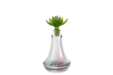 Yeşil Kapaklı Cam Şişe 21cm 305ml