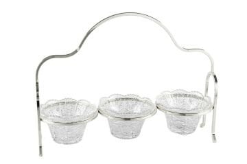 Silver Cam 3lü Çerezlik 37x28x13cm