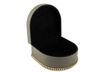 Rexene Kahve Gold Zincirli Kutu19X20X10cm