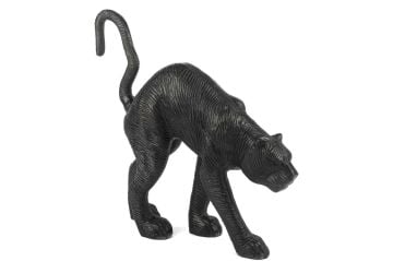 Siyah Leopar Obje 46x12x43cm