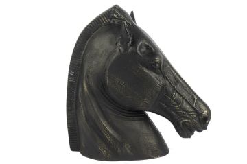 Siyah At Büst 36x16x37cm