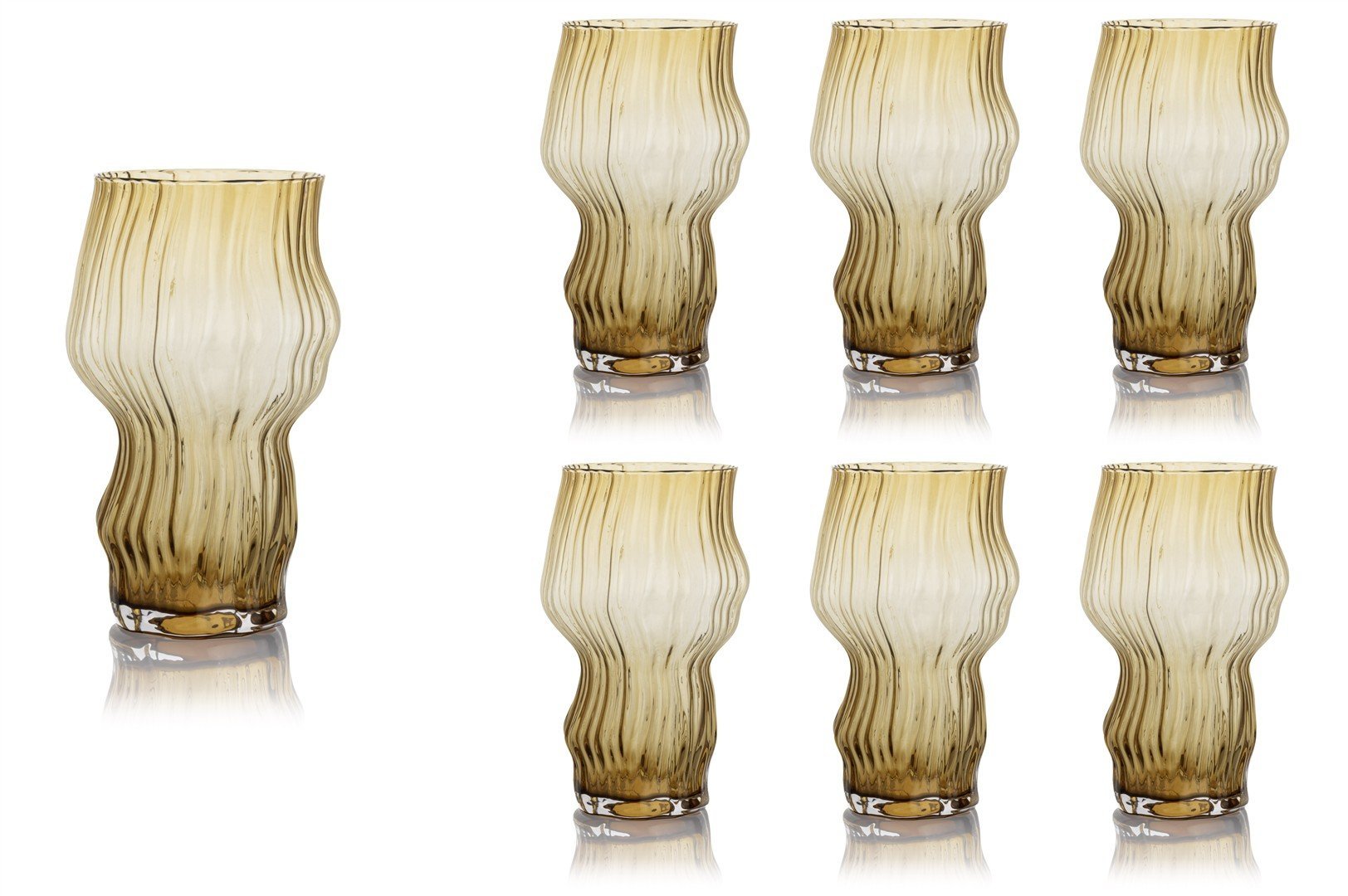 Vintage Flame 6lı Meşrubat Bardağı 410ml