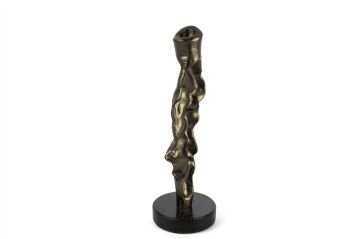 Bronz Siyah Granit Mumluk 31x10cm