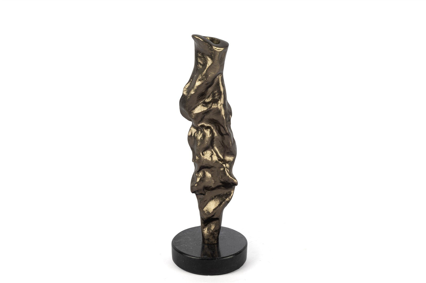 Bronz Siyah Granit Mumluk 31x10cm