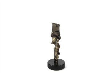 Bronz Siyah Granit Mumluk 24x10cm