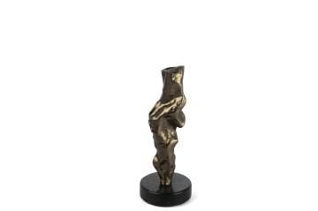Bronz Siyah Granit Mumluk 24x10cm