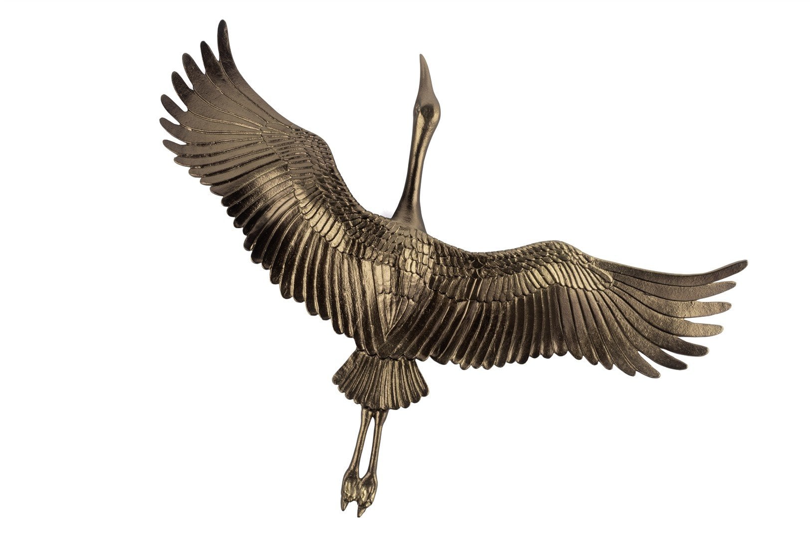 Bronz Kuş Duvar Aksesuarı 43x23x7cm