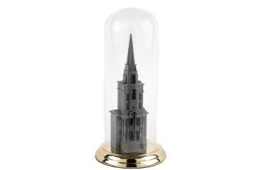 Gri Tower Dek Cam Fanus 20x40cm