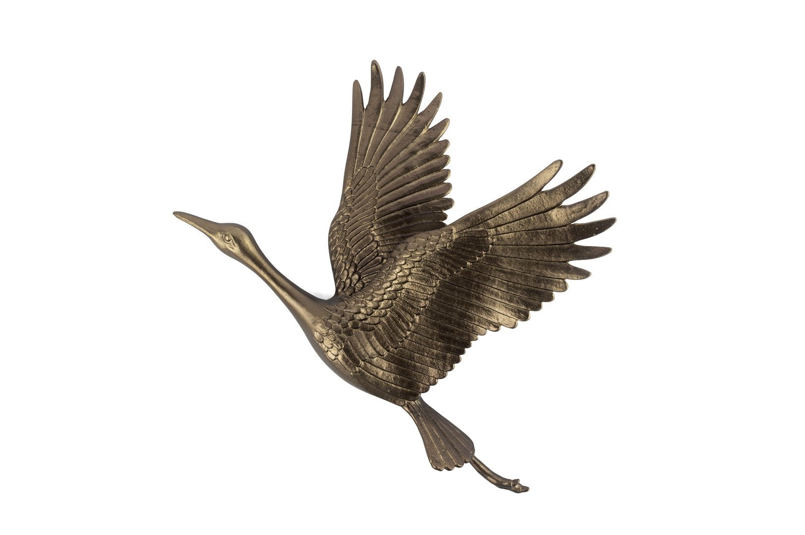 Bronz Kuş Duvar Aksesuarı 38x28x11cm
