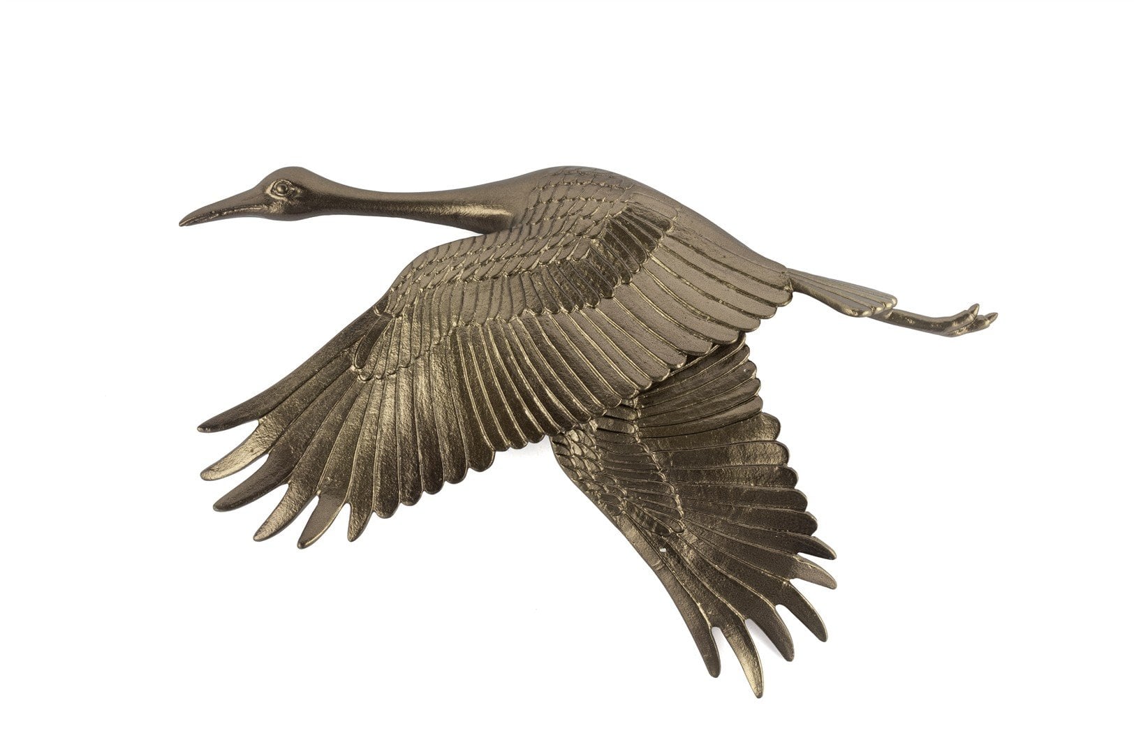 Bronz Kuş Duvar Aksesuarı 43x23x7cm