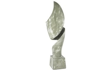 Yeşil Eskitme Spiral Heykel 16x52cm