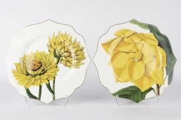 Art Of Botanica Sarı 2li Tatlı Tabağı 21cm