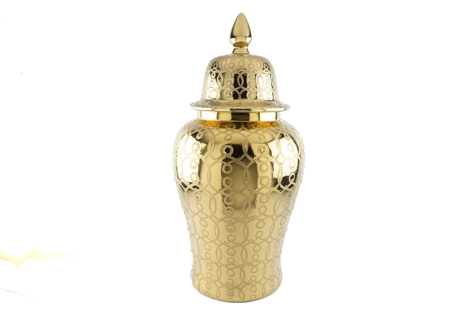 Gold Desenli Küp 41x83cm