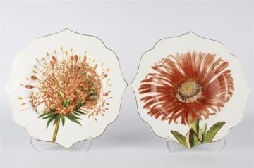 Art Of Botanica Kırmızı 2li Tatlı Tabağı 21cm