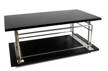 Siyah Ahşap Gold Sehpa 107x61x49cm