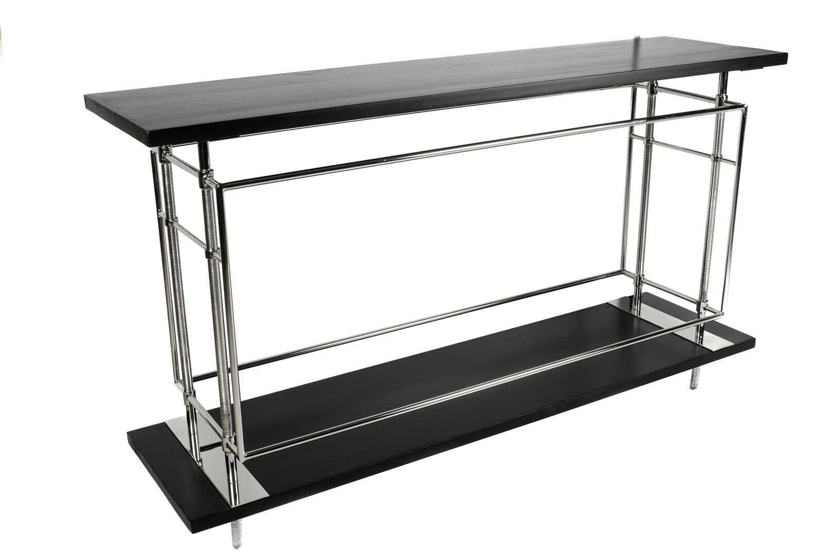 Siyah Ahşap Gold Konsol 137x36x80cm