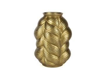 Gold Dalgalı Vazo 25x33cm