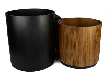 2li Siyah 46x53cm Kahve 41x43cm Ahşap Sandıklı Sehpa