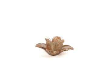 Somon Çiçek Cam Dek 16x7cm