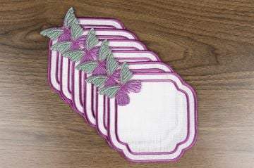 Nicole Magenta 6lı Bardak Altlığı