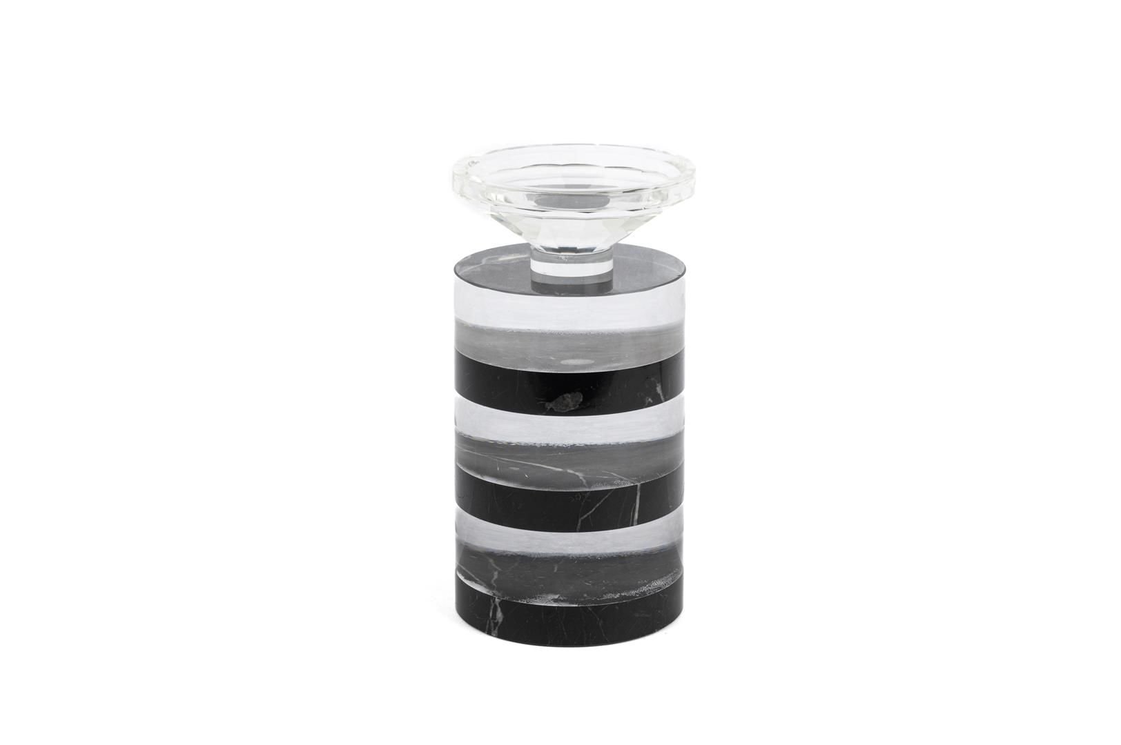Clear Siyah Mumluk 8x17cm