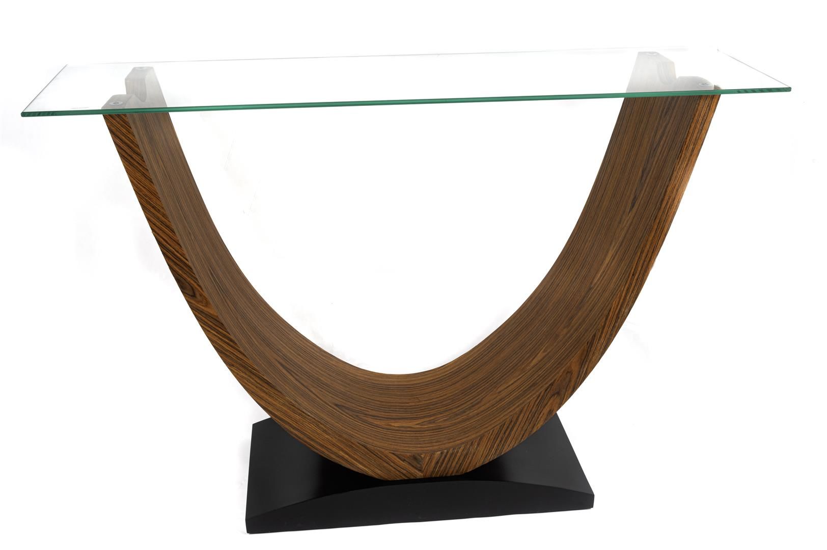 Siyah Kahve Ahşap Ayaklı Konsol 120x34x80cm