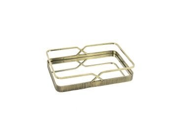 Antik Gold Aynalı Tepsi 30x21x6cm
