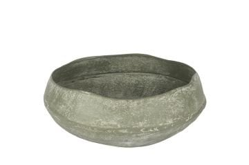 Yeşil Eskitme Dek Kase 34x16cm