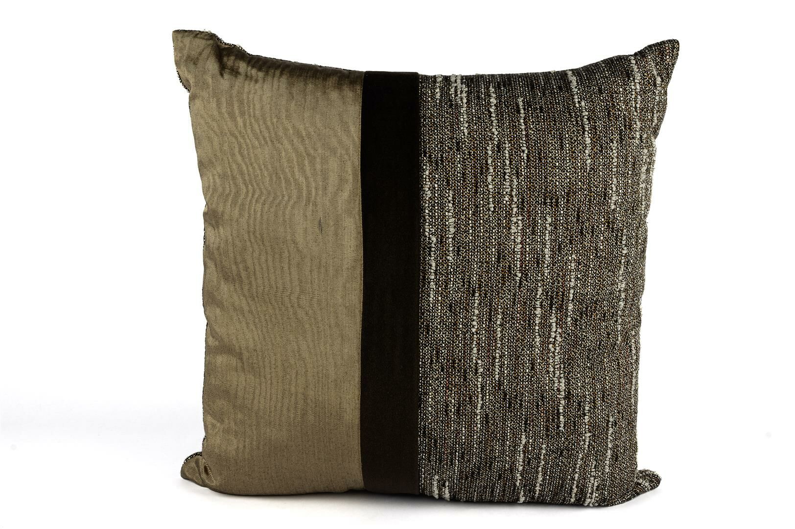 Emilie Muare Bej Kahve Yastık 50cm
