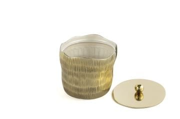 Gold Kapaklı Şekerlik 17x13x13cm