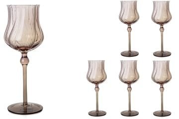Scallop Rosse 6lı Kırmızı Şarap Bardağı 370ml