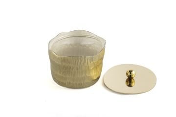 Gold Kapaklı Şekerlik 17x13x10cm