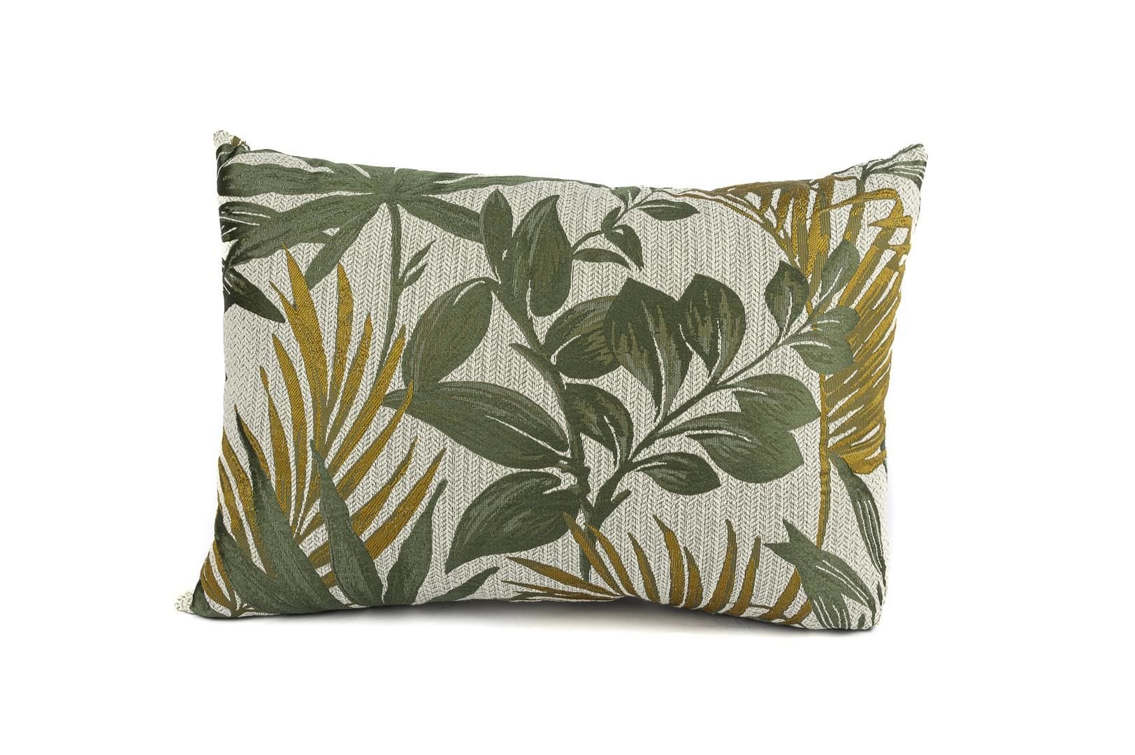 Olive Yeşil Yapraklı Yastık Kırlent 35x50