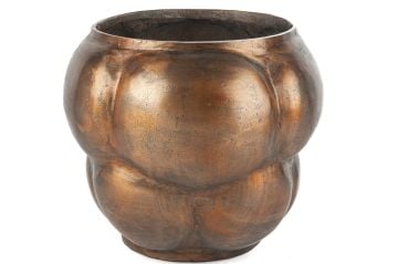 Antik Bakır Saksı 42x35cm