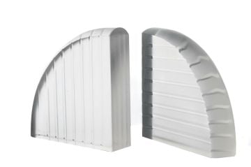 Clear Frosted Cam Kitap Tutucu 29x4x15cm