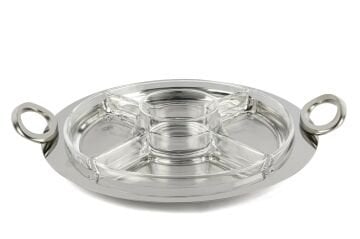 Rönesans Cam Bölmeli Kapaksız kahvaltı set 37x32cm