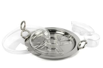 Rönesans Cam Bölmeli Kapaklı Kahvaltı set 37x32x14cm