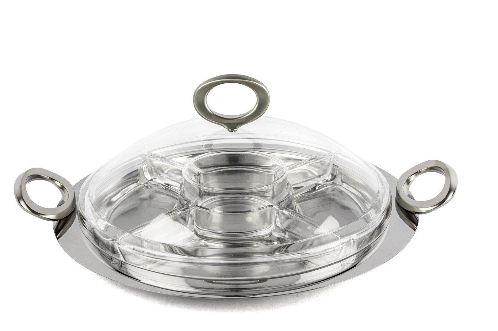 Rönesans Cam Bölmeli Kapaklı Kahvaltı set 37x32x14cm