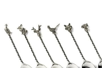 Silver 6lı Hayvan Figürlü Çay Kaşığı