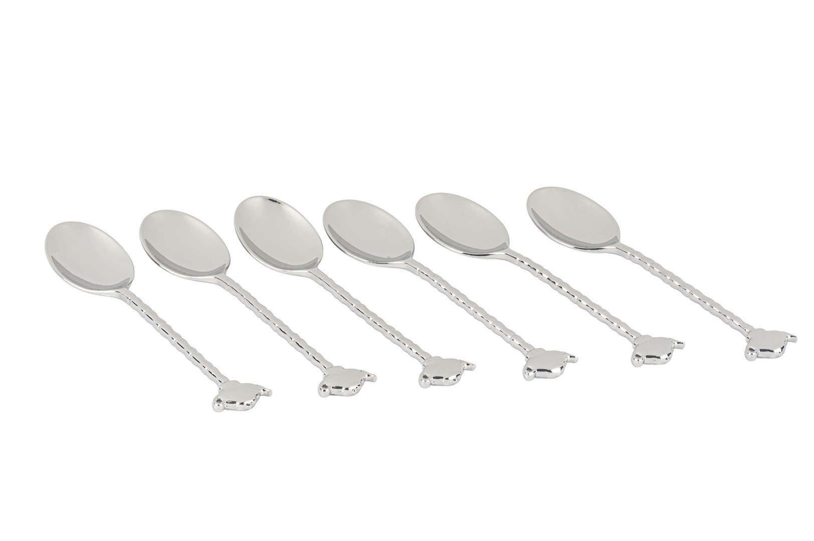 Silver 6lı Çaydanlık Figürlü Çay Kaşığı