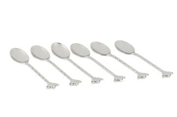 Silver 6lı Çaydanlık Figürlü Çay Kaşığı