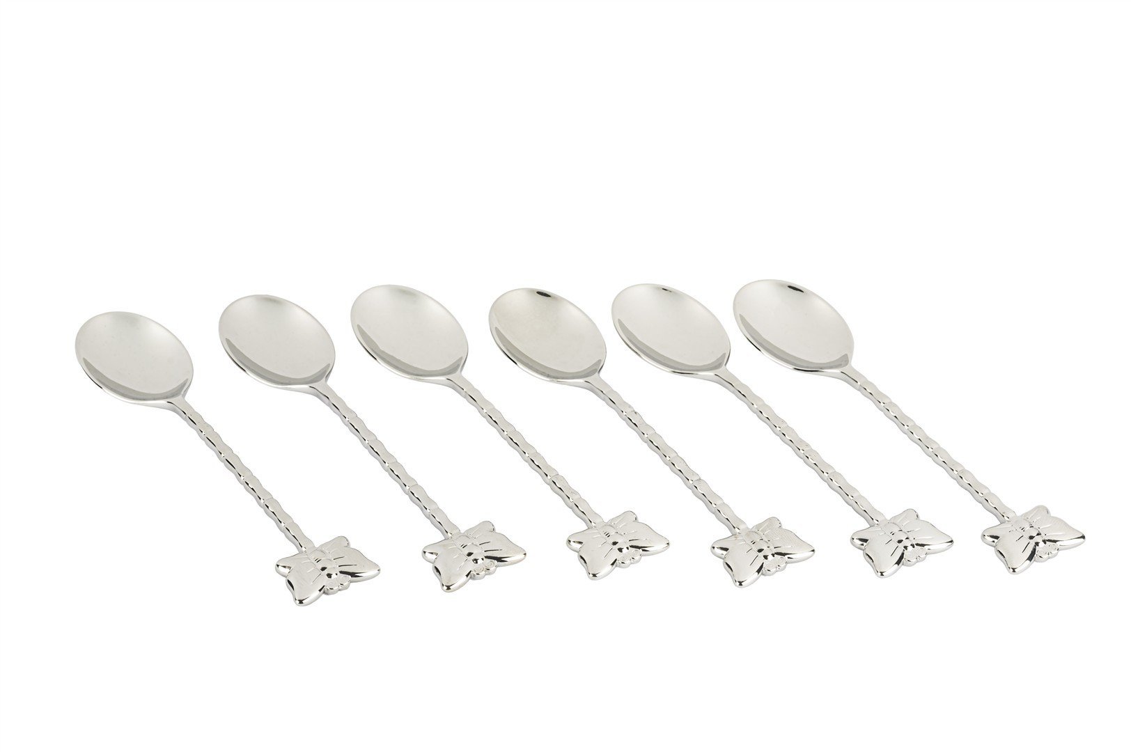 Sİlver 6lı Kelebek Figürlü Çay Kaşığı