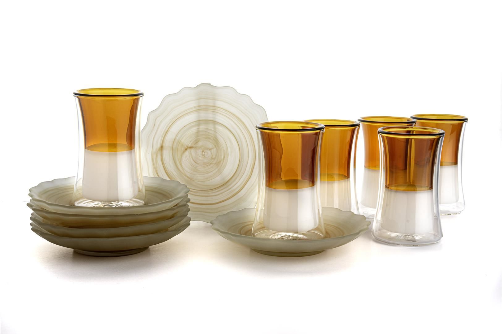 6lı Çay Bardağı Seti Amber