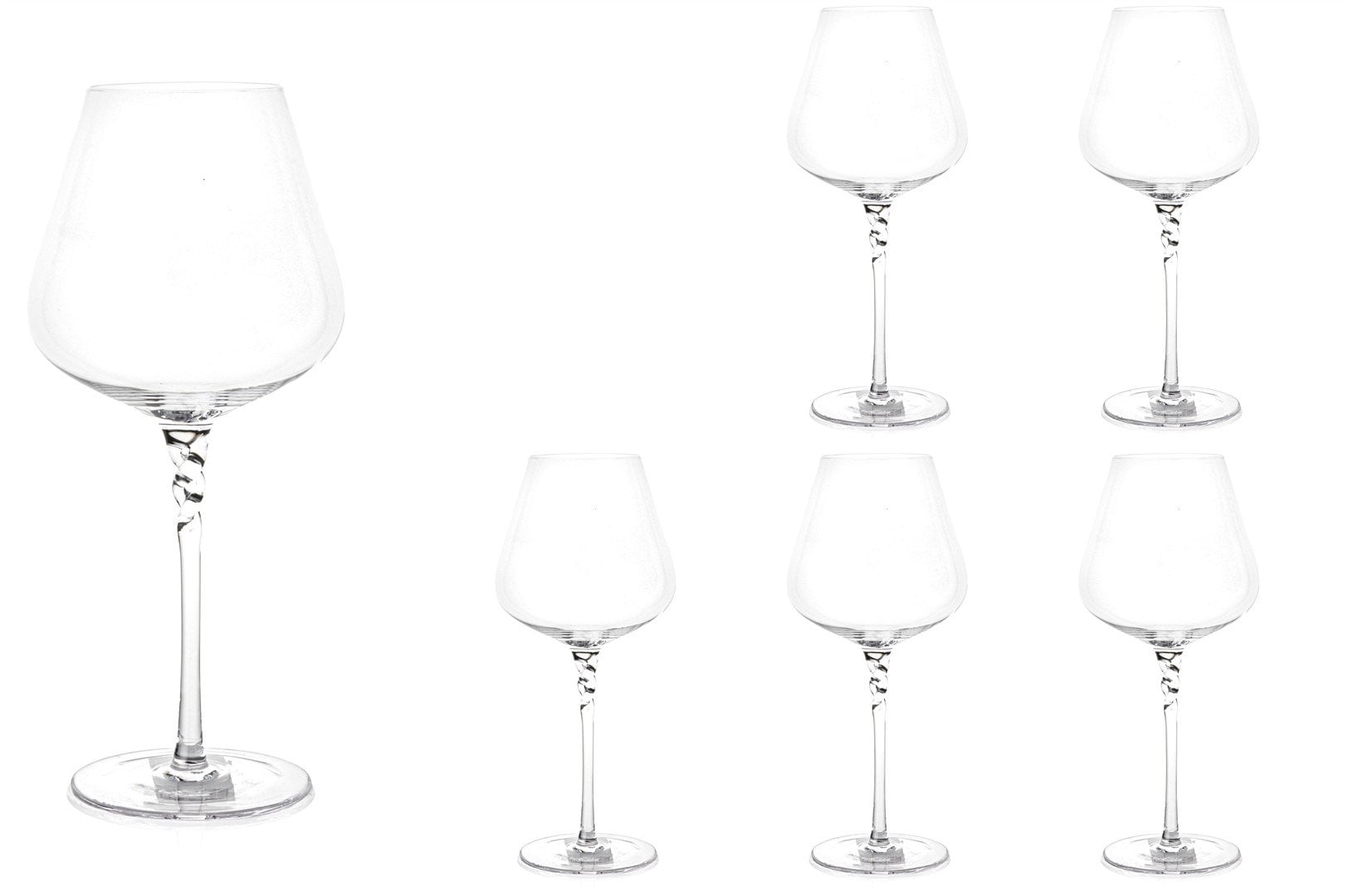 Nodes Series 6lı Beyaz Şarap Bardağı 550ml