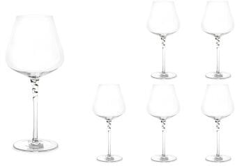 Nodes Series 6lı Beyaz Şarap Bardağı 550ml