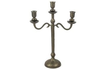 Bronz 3lü Mumluk 30x11x43cm