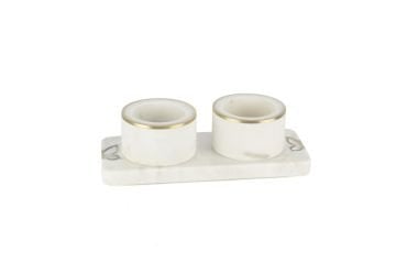 Sedef Kelebekli 2li Çerezlik 22x9x7cm